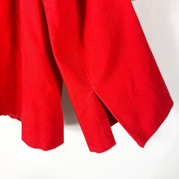 Derek Lam 10 Crosby Noah Blazer Red One-Button Jacket Cotton‎ Blend Sz 14 - Picture 12 of 14